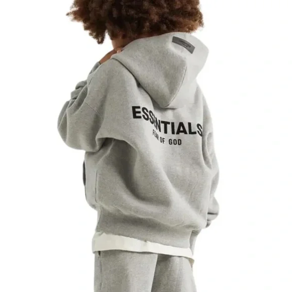 NEW Kids Essentials Fear Of God Hoodie Dark Oatmeal Unisex - Picture 1 of 3